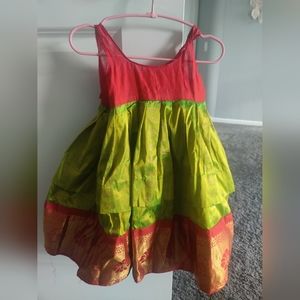 Toddler Girls New silk skirt and blouse